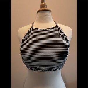 Aerie High Neck Swimsuit Bikini Top Size Large